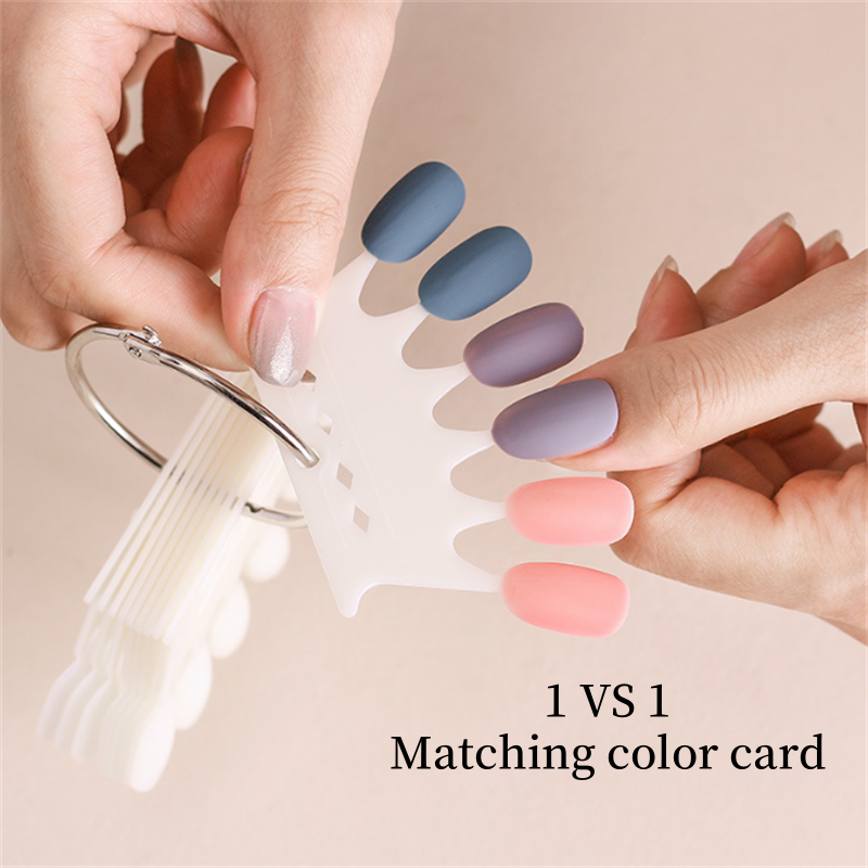 Nail Tips Crown Color Chart (60 Pcs)